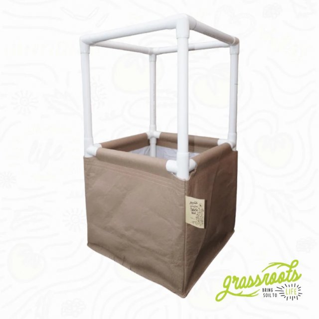 Grassroots "Hobby Grow" Living Soil Raised Bed (19”x 19”x18”) **Includes Pre-cut PVC and fittings!**